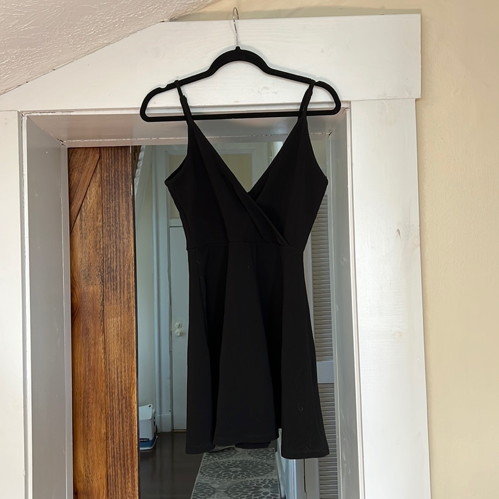 Black mini dress